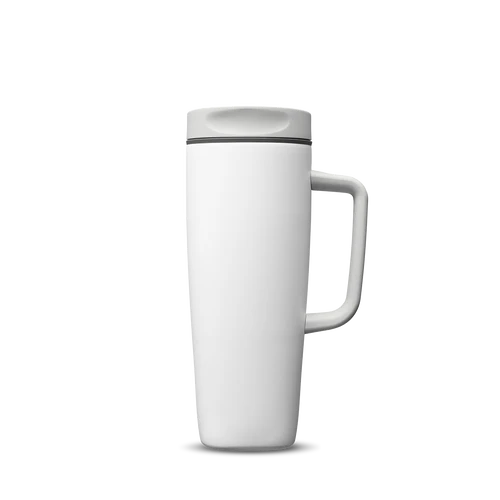 MF slider bottle with Handle - White